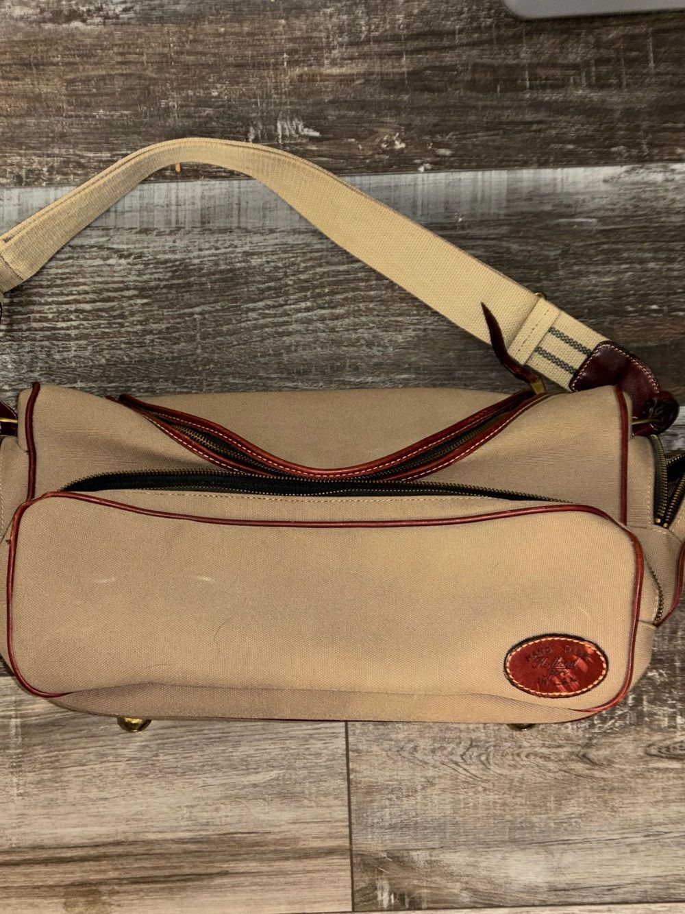 Vintage Holland Sport Made USA Camera Messenger Shoulder Canvas Bag Hand Made